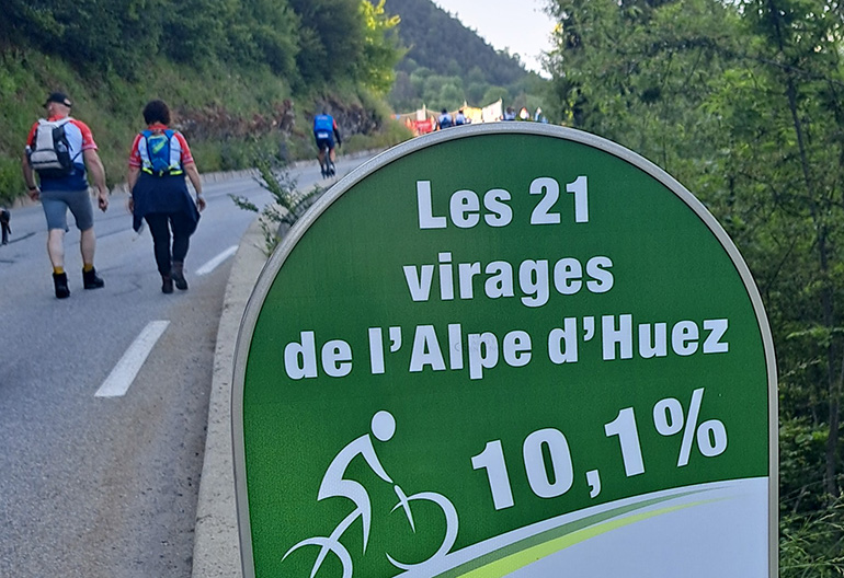 Climbing Alpe d’Huez